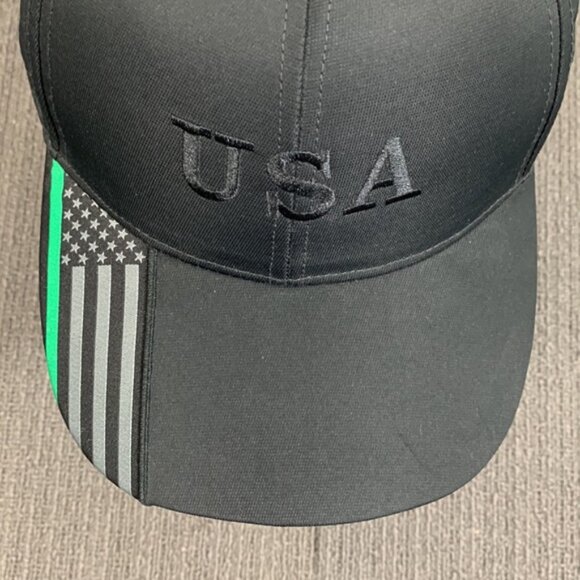 USA Thin Green Line Military Baseball Hat Mens Adult Strapback BF Goodrich Tires - Picture 4 of 13